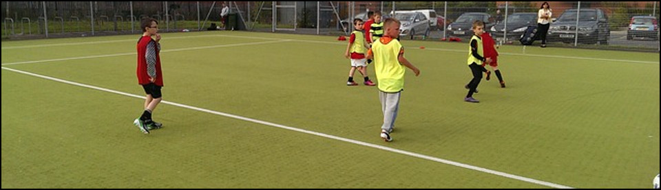 Playing football
